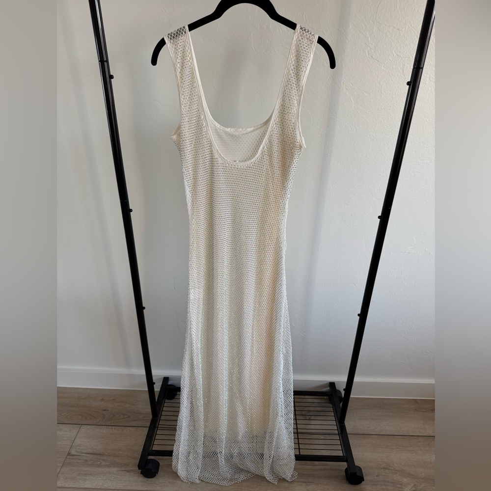 Diamanté White Maxi Dress - Picture 3 of 5